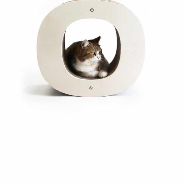 Griffoir chat recyclable lettre O Homycat