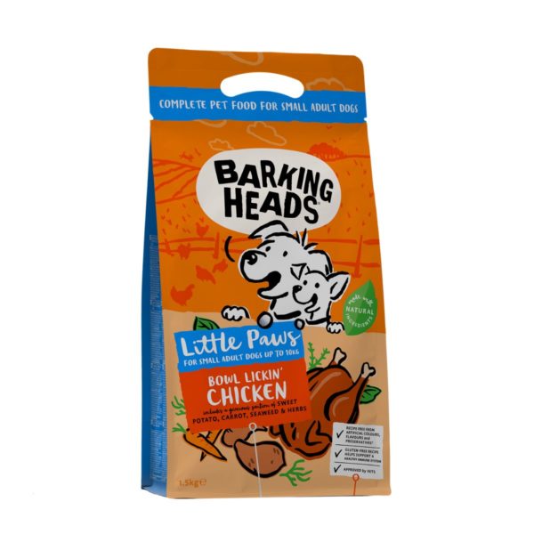 Barking Heads croquettes chien petites races 1,5kg