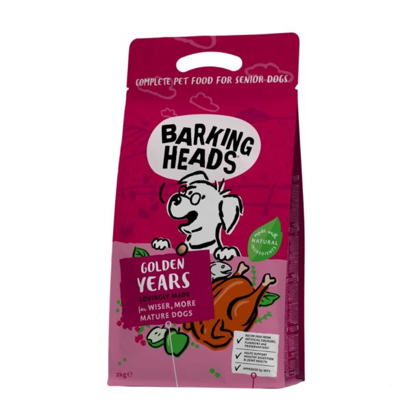 Barking Heads croquettes chien âgé toutes races Golden Yeaars