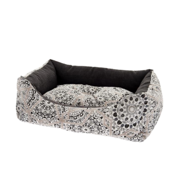 Ferribiella lit pour chien et chat rectangulaire à motifs- 3 tailles- coussin amovible